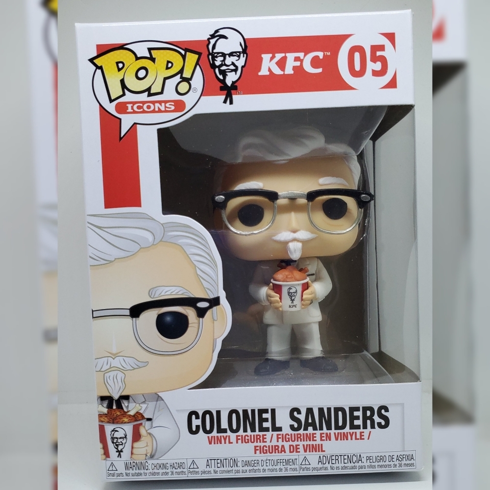 KFC Colonel Sanders with Bucket of Chicken